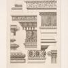 Designs for cornices or entablatures.