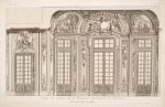 Projet du sallon [sic] de la princesse Sartorinski en Pologne du côté des croisées.