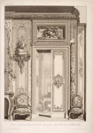 Projet de porte d'appartement fait pour Me. la baronne de Bezenvaul.