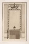 Design for mantelpiece and rectangular wall niche.