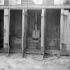 Row of outhouses
