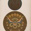 Two circular compositions of new style; may be used on the doors of cabinets, or as fillings for circular openings in a frieze.