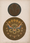 Two circular compositions of new style; may be used on the doors of cabinets, or as fillings for circular openings in a frieze.