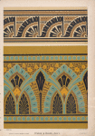 Border ornaments of new style. The upper may run around the architrave of a door or window, [...]