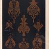 Grotesque "powderings," suitable for the wall ornaments of a smoking-room. [...]