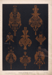 Grotesque "powderings," suitable for the wall ornaments of a smoking-room. [...]