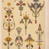 Diaper patterns founded on flowers, These are suitable for stencilling on the walls of rooms. [...]
