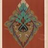 Ornament for centre [sic] of small panel. It may be regarded as especially a study of colours [sic] harmonious with the ground on which they fall.