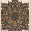 Design for central ornament of a ceiling. Style, arabian. This would be painted upon the flat surface, and not cast in relief.