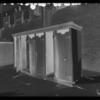 Row of outhouses