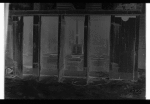 Row of outhouses
