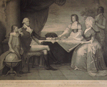 The Washington Family. George Washington, His Lady, and Her Two Grandchildren by the Name of Custis.