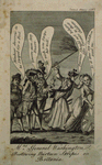 Mrs. General Washington, Bestowing Thirteen Stripes on Britania [sic].