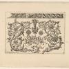Designs of curling vegetal shapes; also a horizontal border