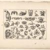 Selection of grotesque faces