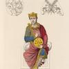 Figure de l'empereur Charles II. Peinte au frontispice d'une bible conservée au monastère de St. Calixte à Rome.