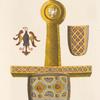 Épée de Charlemagne conservée autrefois à Nuremberg tirée de bel ouvrage sur les ornemens [sic] impériaux.