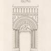 Porte intérieure de l'église de l'abbaye de Cluny; fondée en 910, par Guillaume Ier., duc d'Aquitaine et comte d'Auvergne.