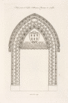 Petite porte de l'église d'Altamura, royaume de Naples.