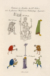 Costumes et meubles de XIme. siècle, tirés de pusieurs MSS. de la bibliothèque impériale.