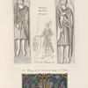 Guerriers armés, représentés sur des sculpture de la fin du XIIe. siècle. [...] Pavé mosaïque du XIIe. siècle tiré de l'abbaye de St. Denis.