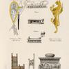 Armures et meubles du XIIe. siècle, tirés du portail de Notre-Dame de Chartres et de divers manuscrits.