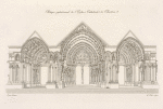 Portique septentrional de l'église cathédrale de Chartres.
