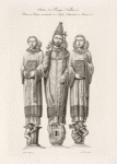 Statue de l'evêque Fulbert, placée au portique méridionale de l'église cathédrale de Chartres.