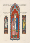 Figure de Saint Louis sous le nom de Salomon vitre de la croisée septentrionale, de la cathédrale de Chartres.
