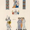 Costumes de la fin du XIIIe. siècle. Tirés d'un MS, commencé en 1291 et terminé en 1294.