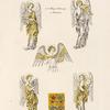 Figures d'anges tenant des instrumens [sic] de musique, d'après un vitrail du XIIIe. siècle.
