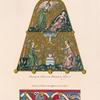 Escarcelle ou aumônière brodée en soie et en or, que l'on crois avoir appartenu à Thibault IV, dit le grand et le chansonnier, douzième comte de Champagne.