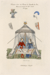 Peinture tirée du roman de Lancelot du lac, manuscrit de la fin du XIVe. siècle. No. 6964.