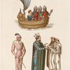 Costumes civils, militaires et religieux, extraits du roman de Lancelot du lac.