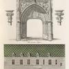 Façade méridionale de la maison de la reine blanche, situé dans le village de Lery, canton de pont de l'arche en haute Normandie; porte du même edifice.