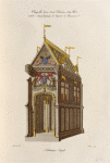 Chapelle tirée d'une peinture d'un MS, intitulé: miroir historial, de Vincent de Beauvais. Bibliothèque royale.