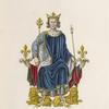 Figure de Charles VI. Histoire des rois de France par Dutillet. MS: no. 8410, de la bibliothèque royale.