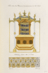 Trône extrait d'un manuscrit du commencement du XVIe. siècle.