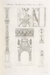 Petite porte et bas-reliefs de la même maison située à Moret.