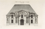 Façade de château royal de Chantilly. (XVIIe. siècle.)
