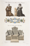 Notables bourgeois de la ville de Pont-de l'arche, en Normandie. Siège en bois, de l'église de Locrist, en Basse Bretagne.