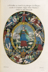 Médaillon en émail de la fabrique de Limoges, moitié de l'original. (Signé Jean Courtois.) Cabinet de Mr. Demonville.