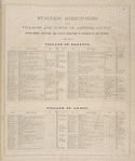 Business Directories of the Villages and Towns of Genesee County, giving names, locations, and explicit directions of business of our patrons.