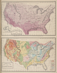 Climatological Map of the United States.; Geological Map of the United States.