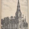 Rev. Martin Mc. Donnell, Pastor. "J. J. Hamel, Asst." ; St. Joseph's Church, Cor. of Main and Summit Sts., Batavia, N.Y. ; Erected by Thomas Cunningham in 1864. Rev. P. A. Maloy, Former Pastor.