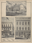 Genesee County Mills, J. G. Cameron, Propr., Manufacturer of choice patent process Flour. Cor. Main & Ellicott Sts., Batavia, N.Y. ; E. L. & G. D. Kenyon, Triple Store, No. 72 Main Street, Batavia, N.Y. ; Turner & Jones, Wholesale & Retailer in Fresh, Salt, and Smoked Meats, Pork, Lard, Hams, Bacon, Head-Cheese, Pork and Bologna Sausage. Nos. 51 & 53 Main St., Batavia, N.Y. C. H. Turner. J. H. Jones.