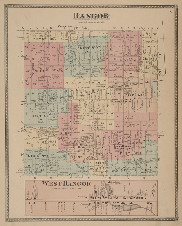 Bangor [Township]; West Bangor [Village] NYPL Digital Collections