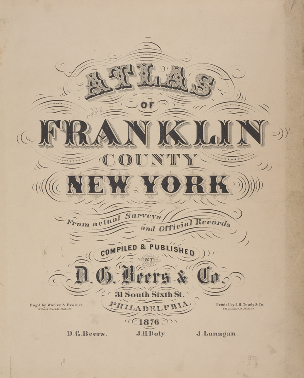 Atlas of Franklin County, New York. NYPL Digital Collections