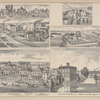 Flouring & Cement Works of E. J. Newman & Co., manuf'rs of Akron Falls Flour & Akron Cement, Akron, N.Y. ; Res. of J.S. Gunn Town of Clarence ; Residence of A. Schworm. Farmer's Insuarence Association. Swormsville Hotel. Schworm & Lapp. ; Custom and Flouring Mill of O. C. Pierce & Son, Water Valley, N.Y.