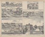 Flouring & Cement Works of E. J. Newman & Co., manuf'rs of Akron Falls Flour & Akron Cement, Akron, N.Y. ; Res. of J.S. Gunn Town of Clarence ; Residence of A. Schworm. Farmer's Insuarence Association. Swormsville Hotel. Schworm & Lapp. ; Custom and Flouring Mill of O. C. Pierce & Son, Water Valley, N.Y.